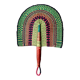 Multicolored African Bolga fan