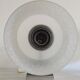 Pair of vintage wall lights in chrome-plated metal, glass and wood shades - design