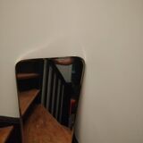 Miroir asymétrique, forme libre en laiton