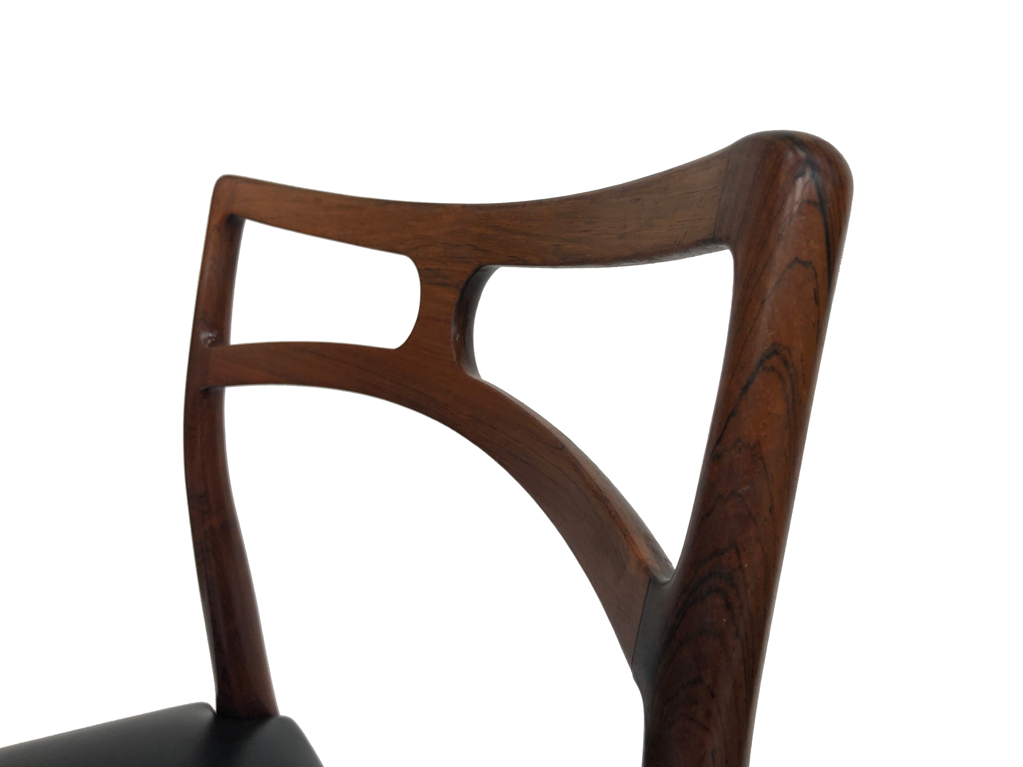 Set of 4 chairs "94" by Christian Linneberg, Johannes Andersen-1960