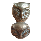 Pair of brass owls