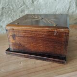 Vintage cigarette holder – Solid wood – 1950s–70s – Modernist style