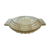 Art Deco dish in roseline glass