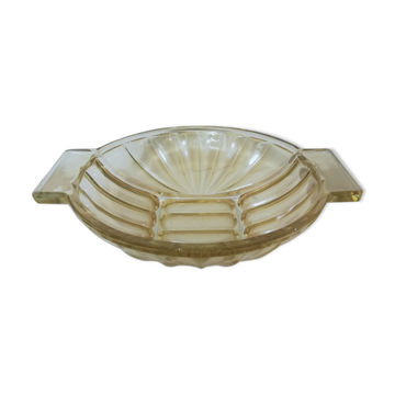 Art Deco dish in roseline glass