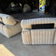 Rare salon vintage Ligne Roset – Made in France – Canapé & 2 fauteuils