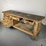 Workbench on wheels - 225 cm