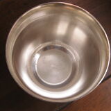 Silver metal ice bucket