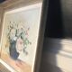 Old oil on canvas "Basket of Roses"