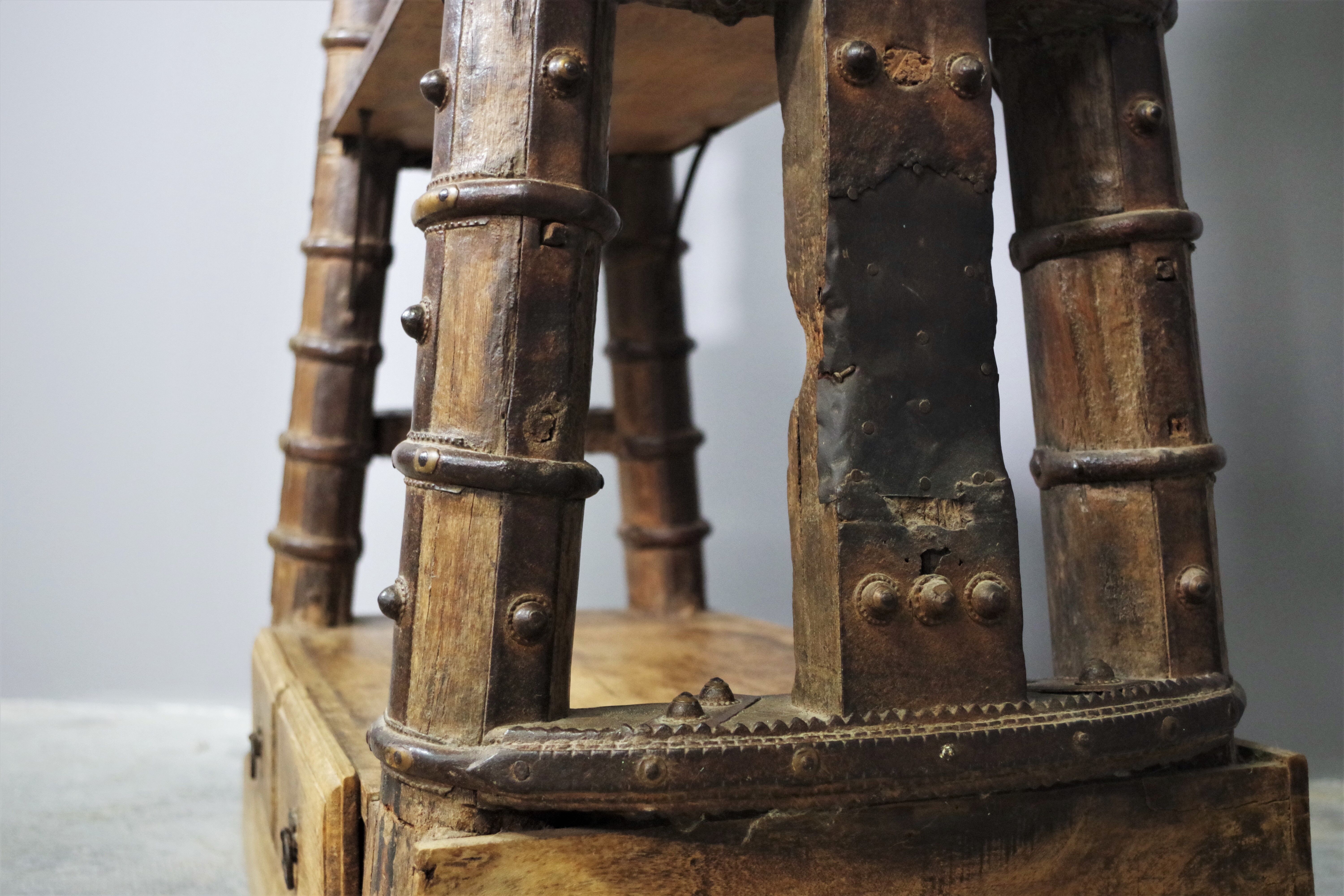 Ancient Indian library made of teak wood