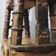 Ancient Indian library made of teak wood