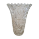 Carved crystal vase