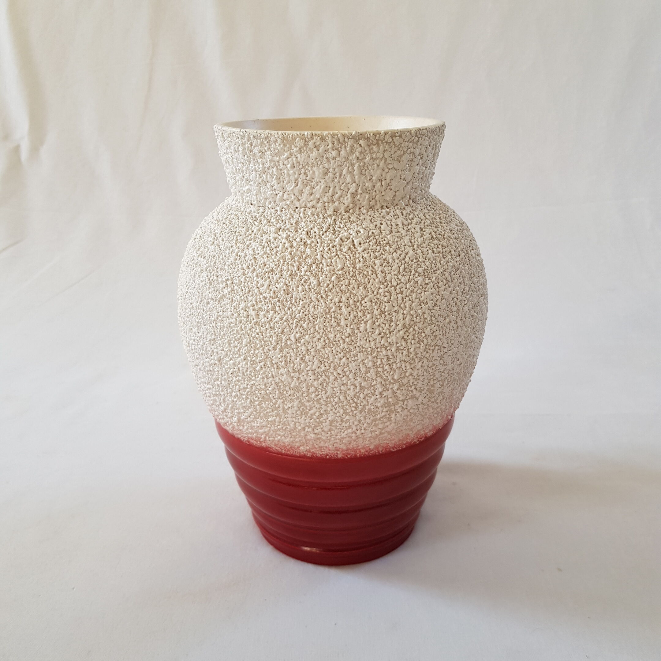 Vase art déco décor email crispé