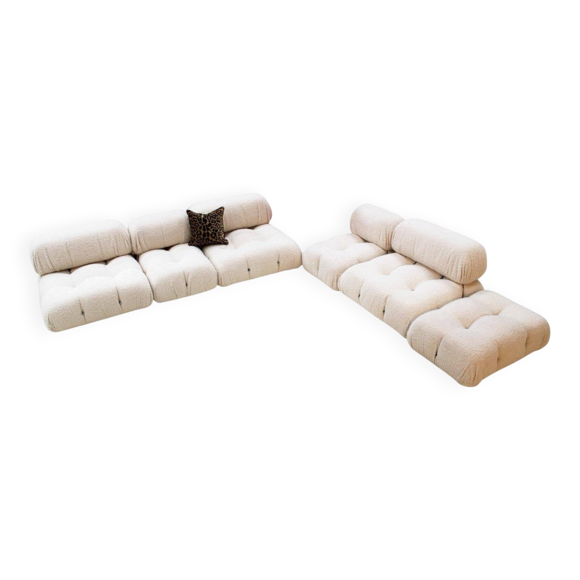 White Modular Sofa Model Camaleonda Designed By Mario Bellini. Italy 1970