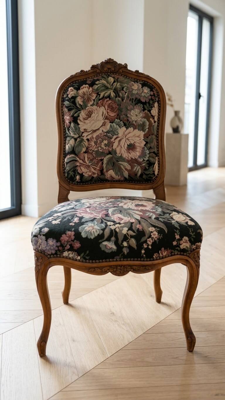 Sofa set with Napoleon III chairs.
