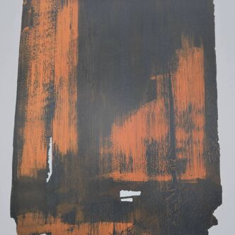 Pierre Soulages: Etching XVI - Original signed poster