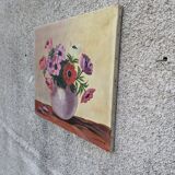 Old painting, anemones