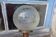 Brass candlestick and DHR system glass boat dinner lamp