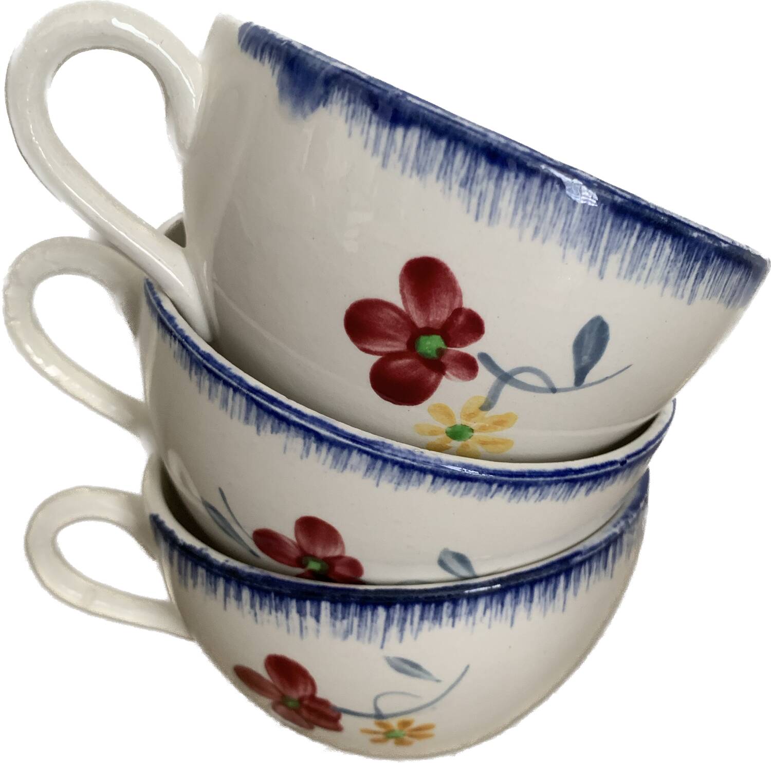 Lot 16 tasses à café Digoin Mary Lou