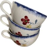 Set of 16 Digoin Mary Lou coffee cups