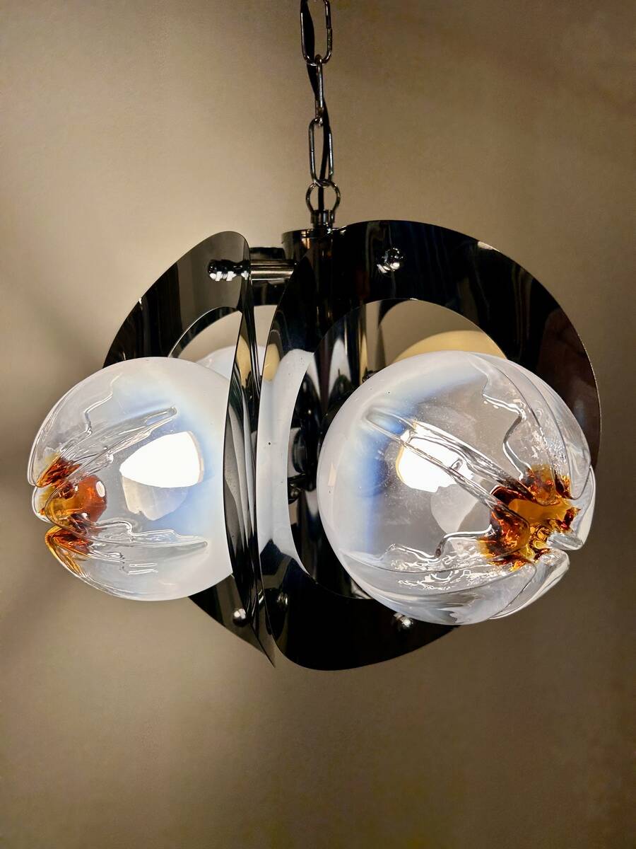 Suspension Murano en verre soufflé