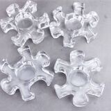 Set de 4 bougeoirs modulables en verre