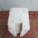 Column pedestal in sculpted Carrara marble
