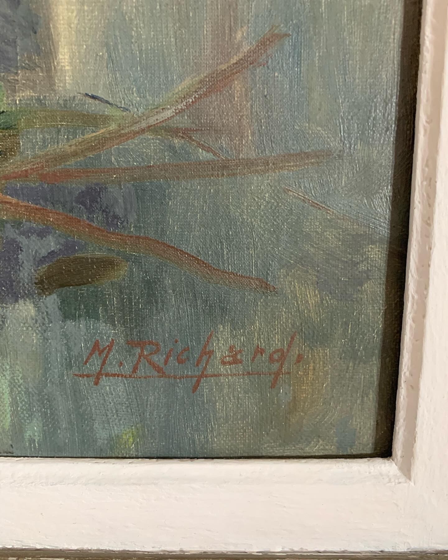 Vintage painting flowers