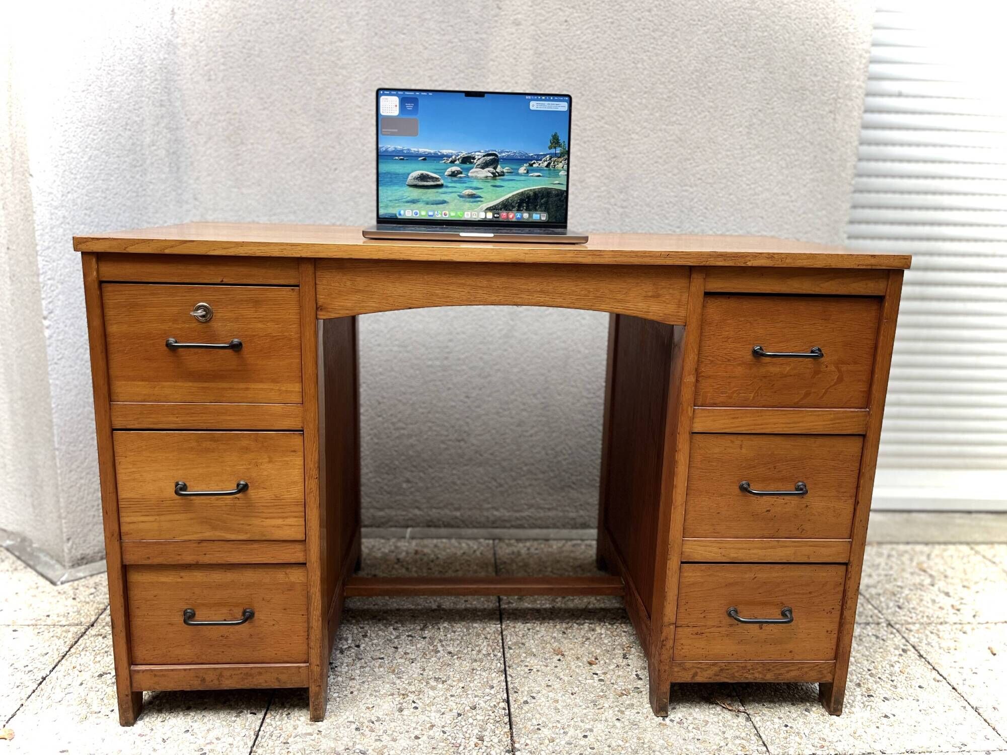 Vintage oak desk