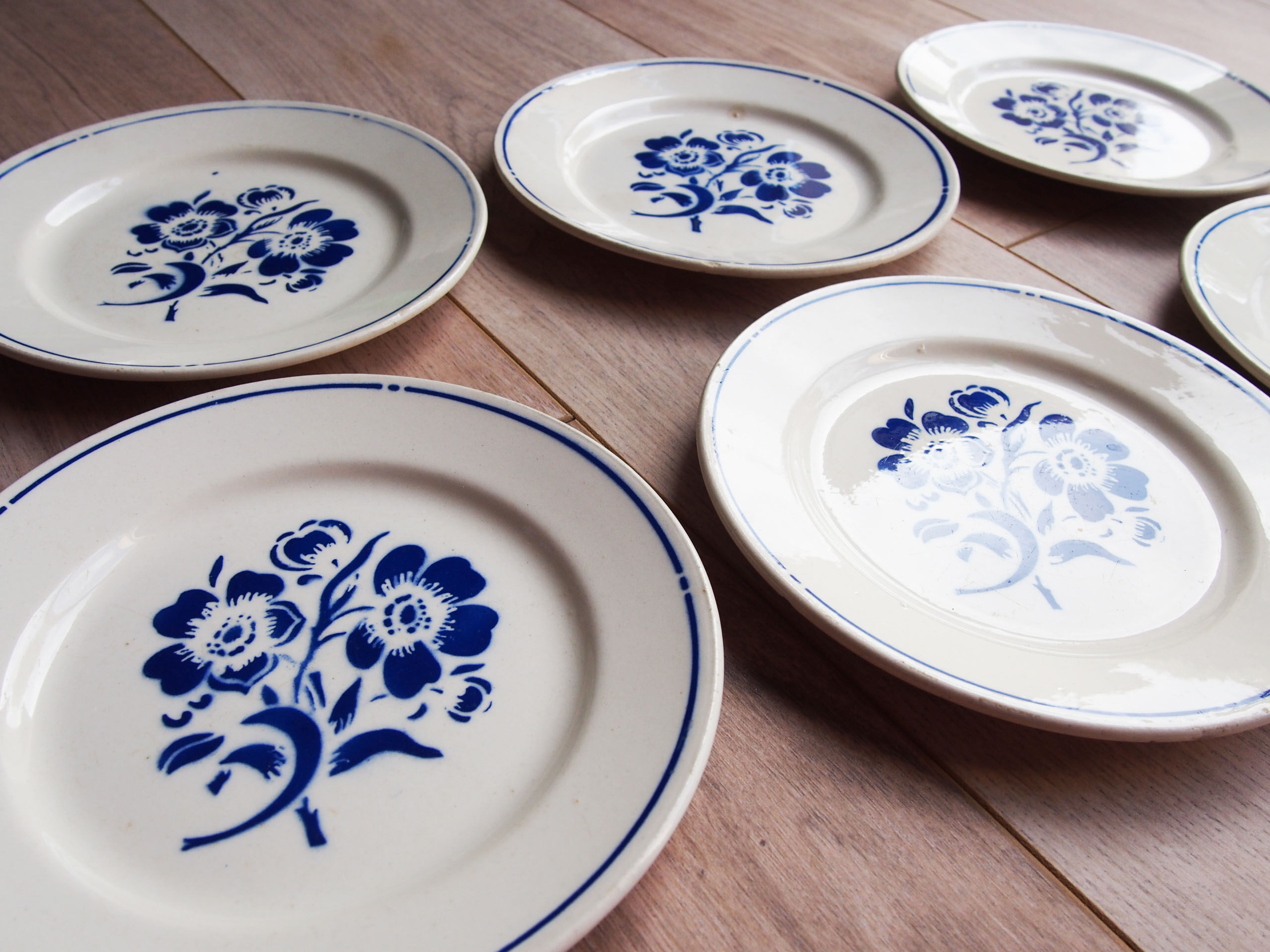 6 Badonviller dessert plates