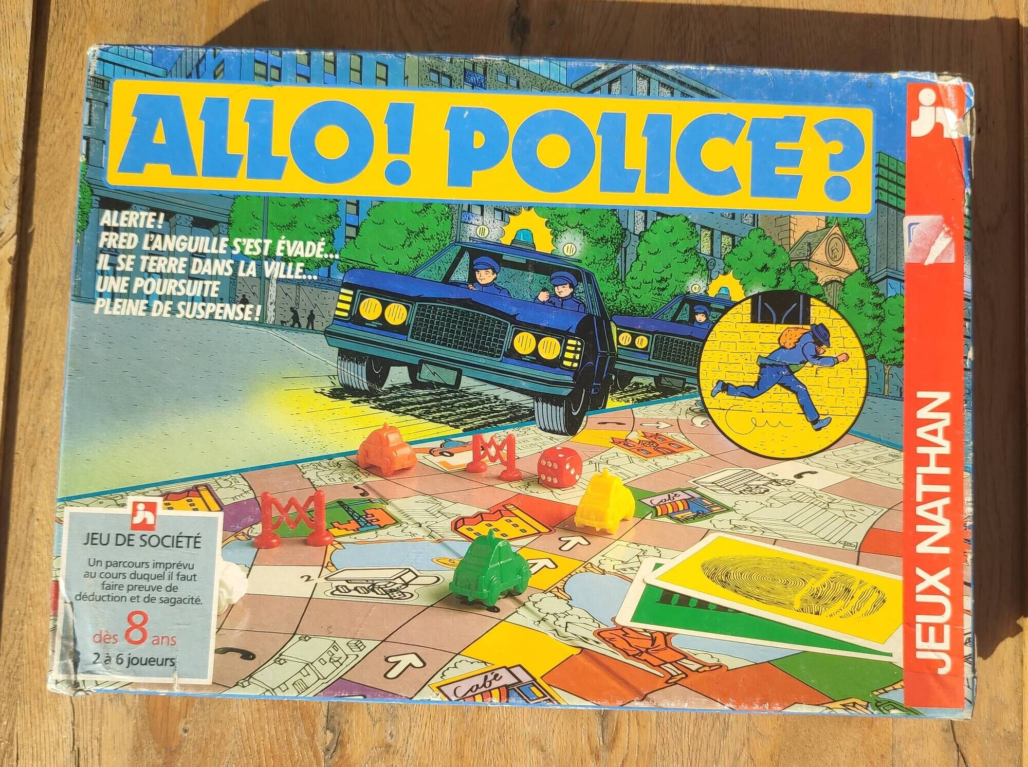 Vintage board game Allo Police? Nathan 1988 Complete