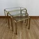 Tables gigognes doré 1970