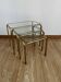 Tables gigognes doré 1970