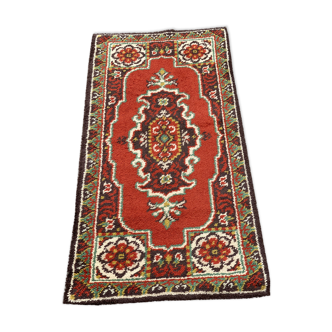 Tapis persan/turc vintage fait à la main 80x160