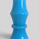 Vintage Italian opaline glass vase from Empoli, turquoise blue, 1960s.