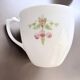 Service of 6 Fine Porcelain Cups with Art Nouveau Rose Decoration