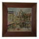 Oil on Isorel by Monick place du Tertre XXe Paris
