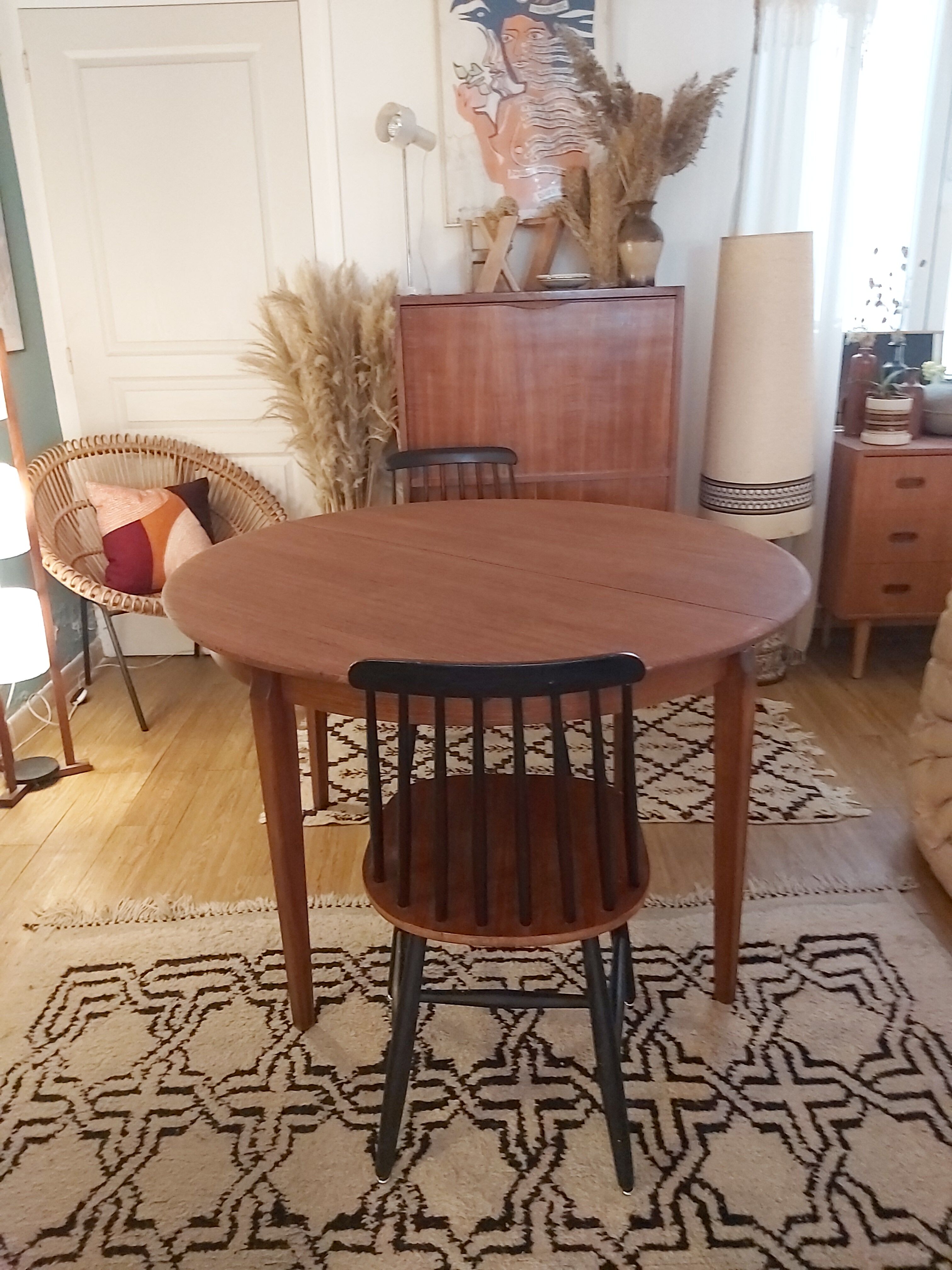 Danish LB 1960s butterfly extension table