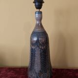Quimper Courjault ceramic lamp base, 1970