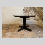 Dark wood extendable dining table, 1970s