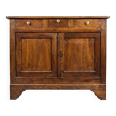 Ancien buffet en bois massif 3 tiroirs – Meuble de métier / campagne