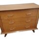 Vintage chest of drawers from the 70s in oak