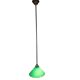 Vintage pendant lamp – billiard lamp – opaline glass – brass – 1960s