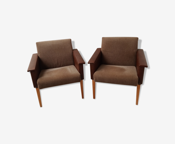 Paire fauteuils vintage