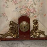 Art deco marble clock 1930
