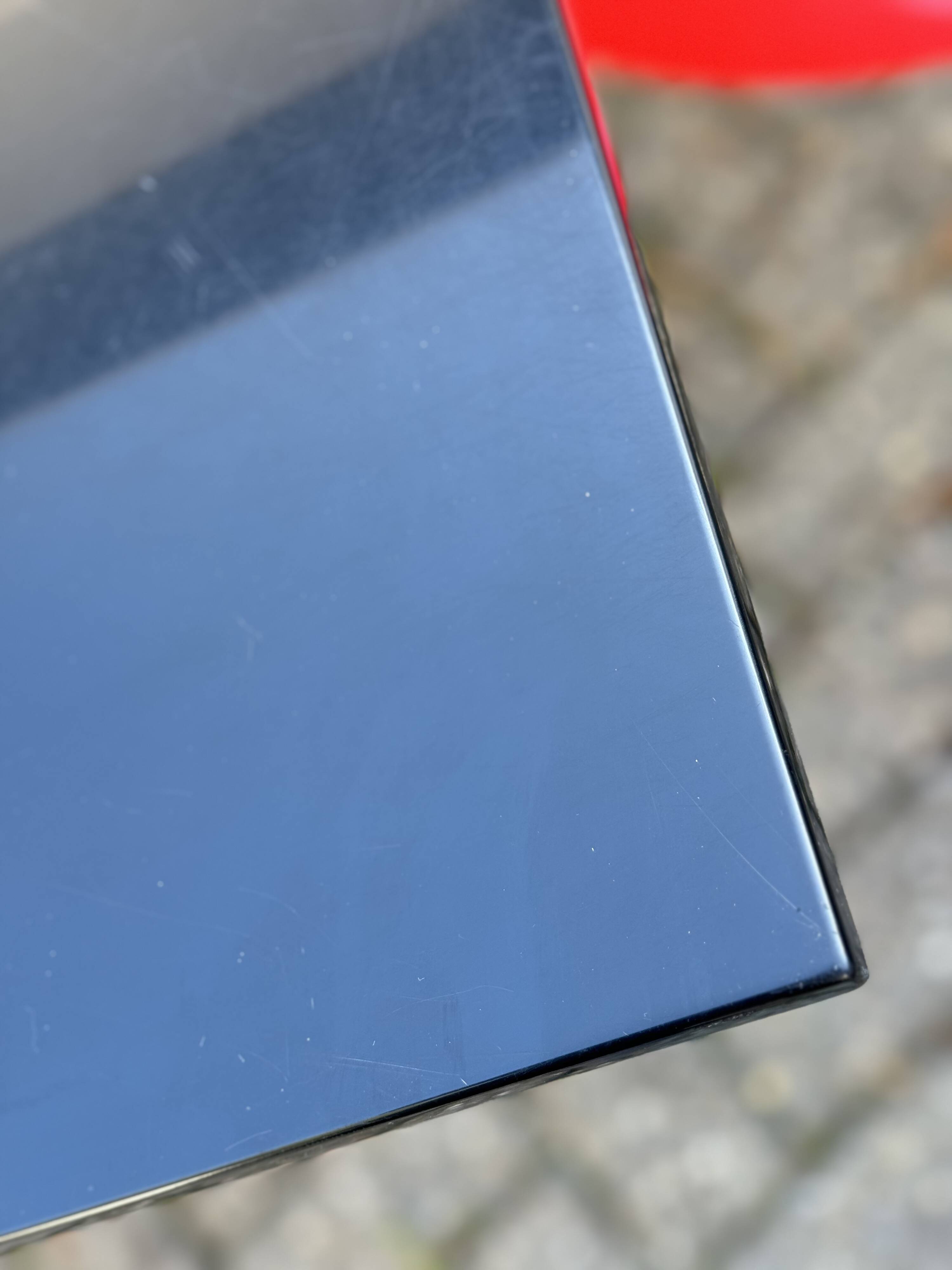 Kartell Glossy Dining Table with 4 Eros Chairs