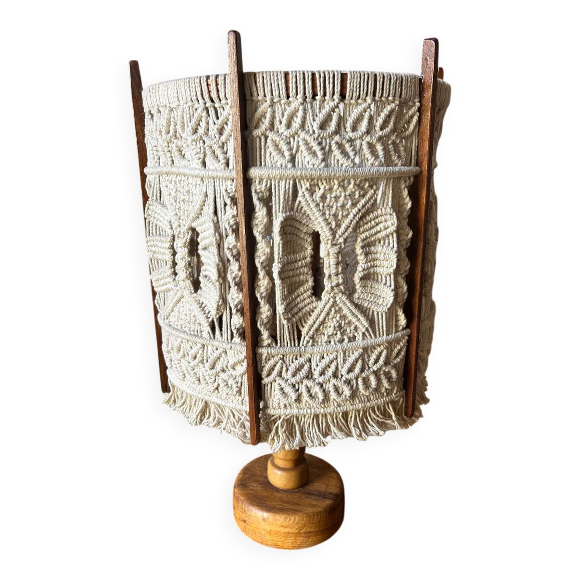 Vintage macrame lamp – 1970s