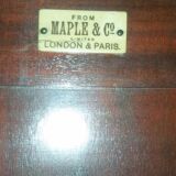 Maple&Co. Victorian Mahogany Cabinet