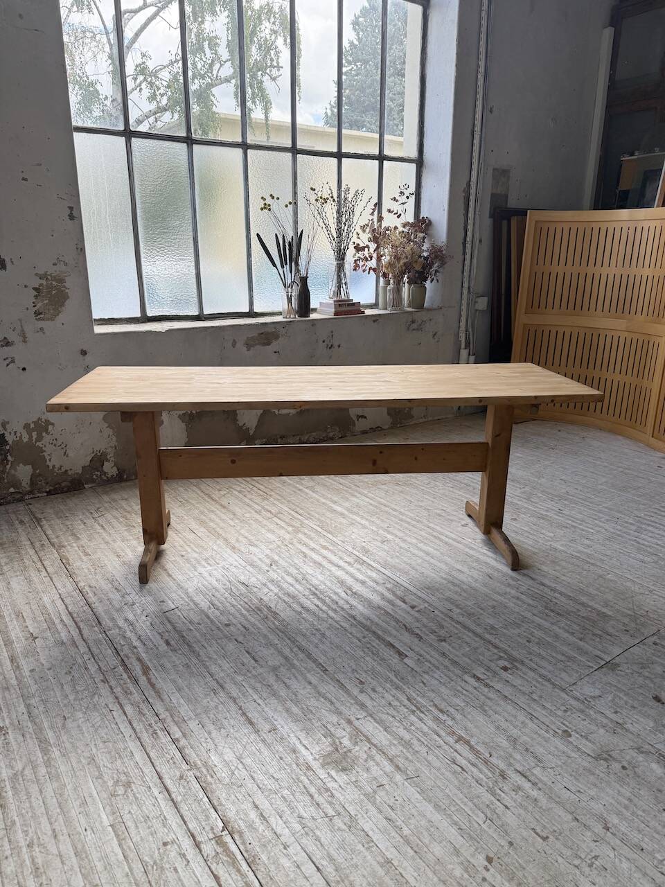 Perriand mountain furniture pine dining table