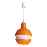 Vintage space age glass pendant light, Peill and Putzler