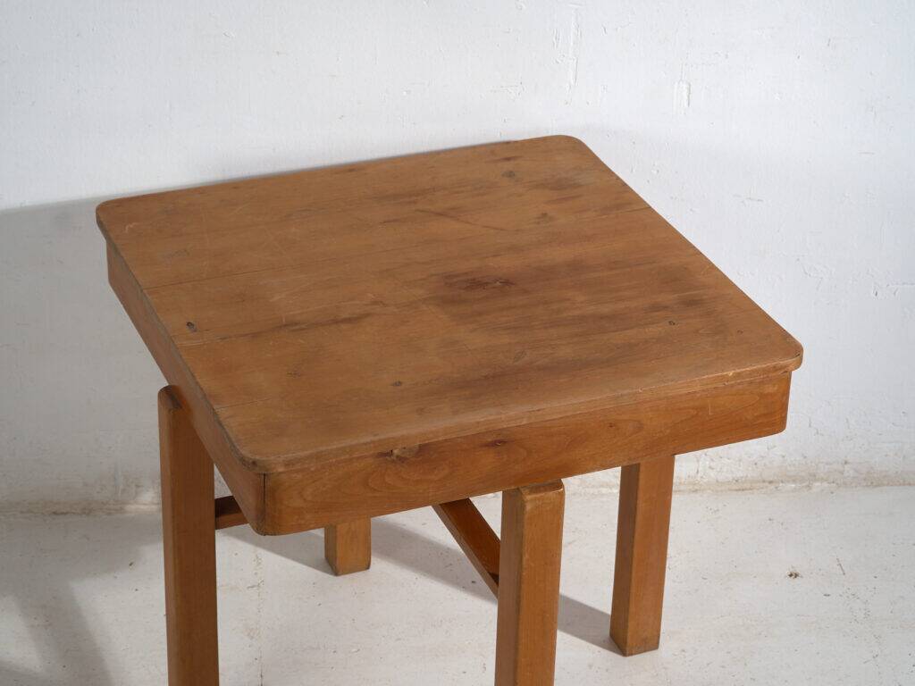 Antique solid wood work table – European side table – circa 1920–1950